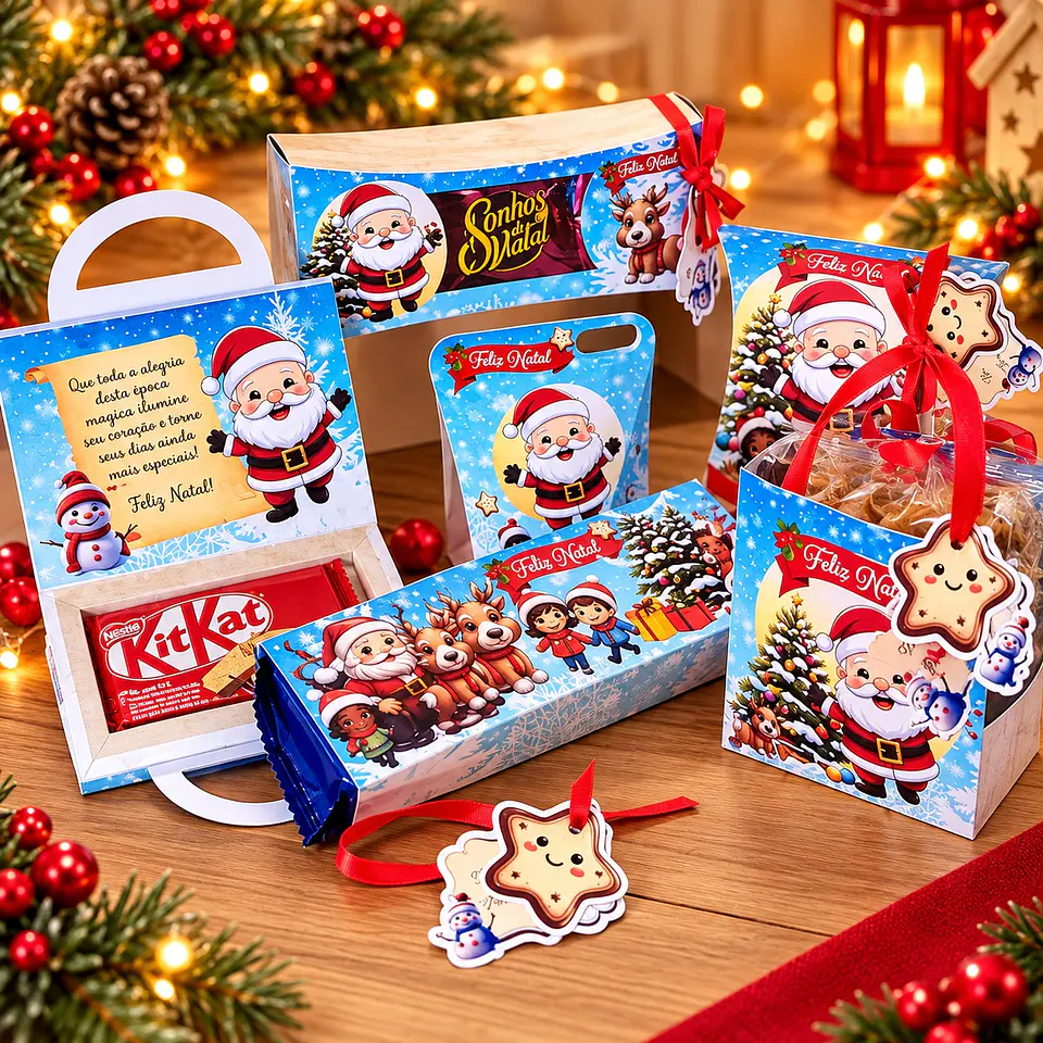 Arquivo de Corte Kit Mimos de Papai Noel Natal 1 1