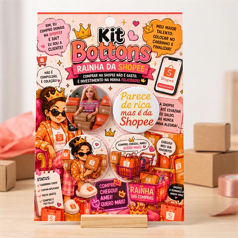 Arquivo de Corte Bottons Rainha da Shopee 85