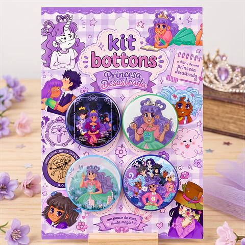 Arquivo de Corte Bottons Princesa Desastrada 84