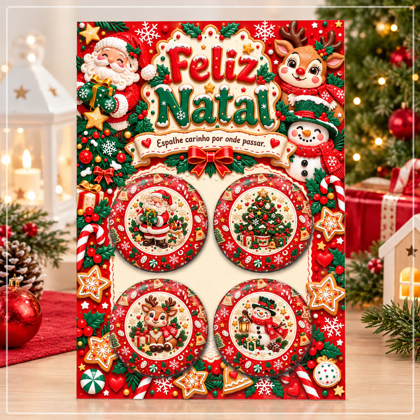 Arquivo de Corte Bottons Natal 9 1