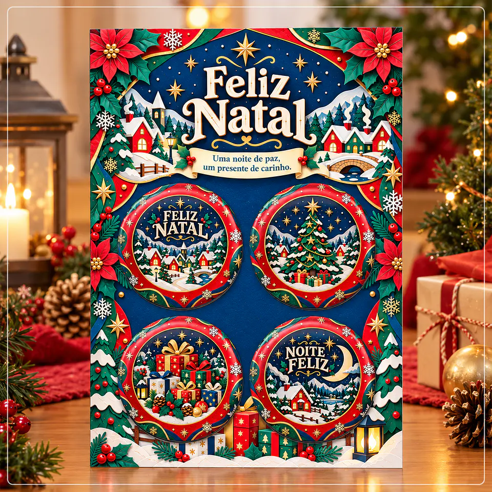 Arquivo de Corte Bottons Natal 4 1