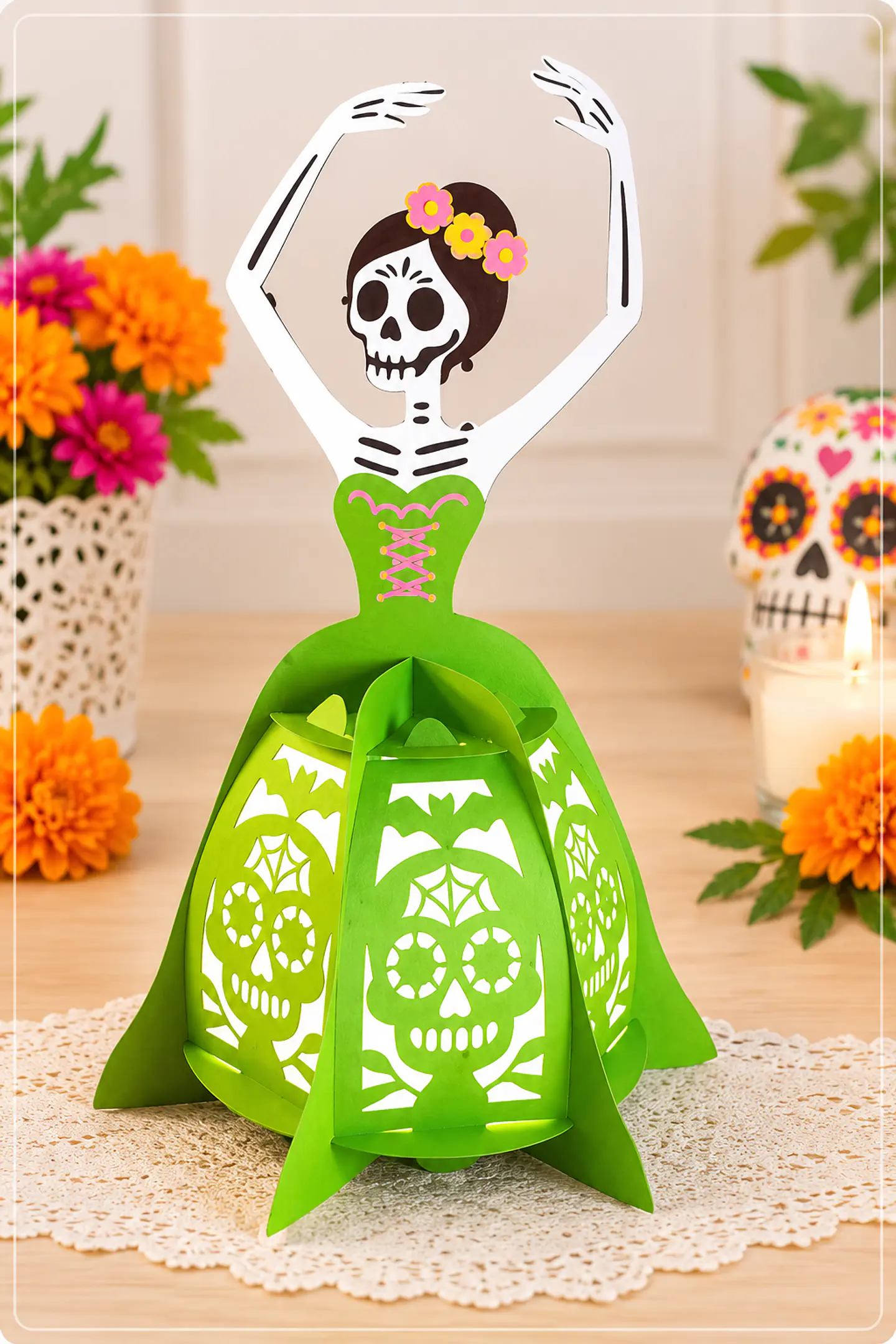 Arquivo de Corte Luminária Catrina 2 1