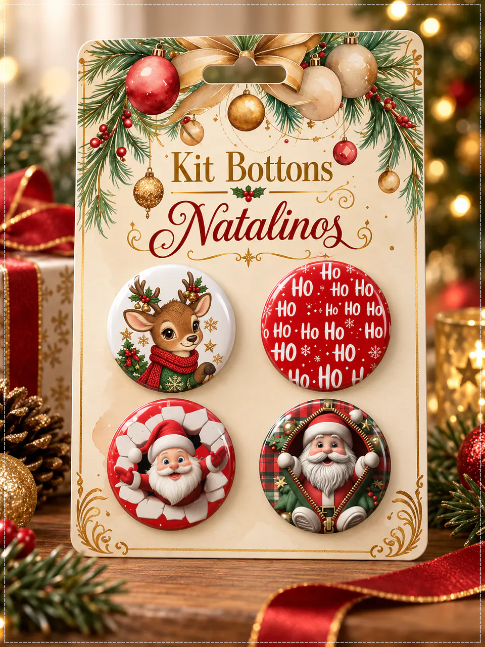 Arquivo de Corte Bottons Natal 5x5 1 1