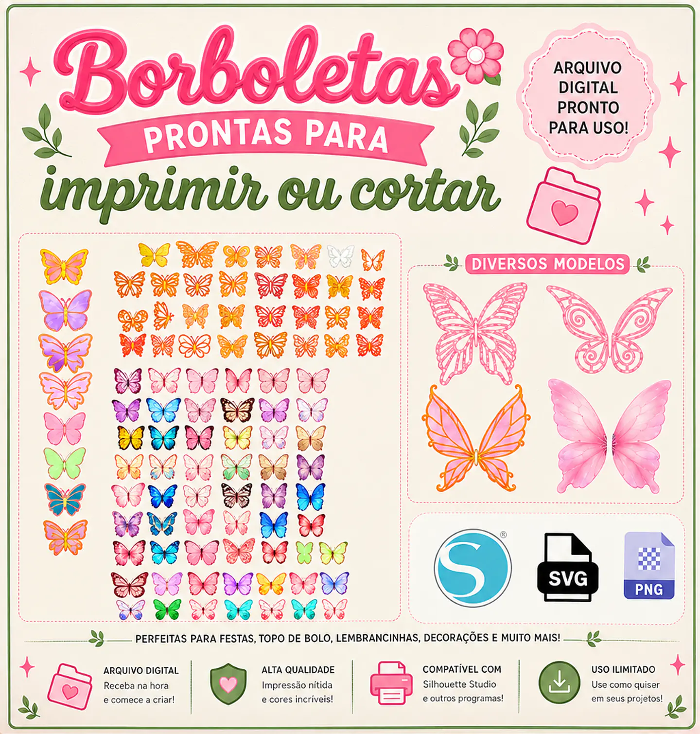 Arquivo de Corte Borboletas 1 1