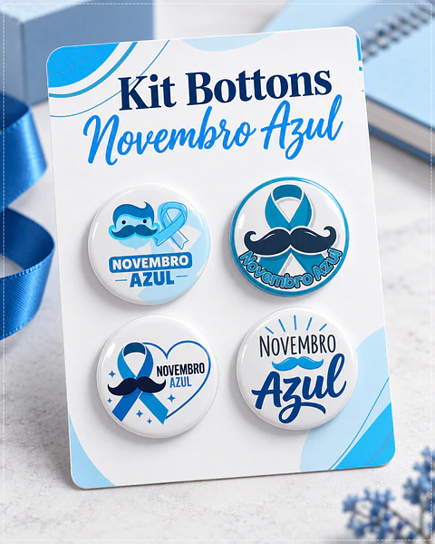 Arquivo de Corte Bottons Novembro Azul 15