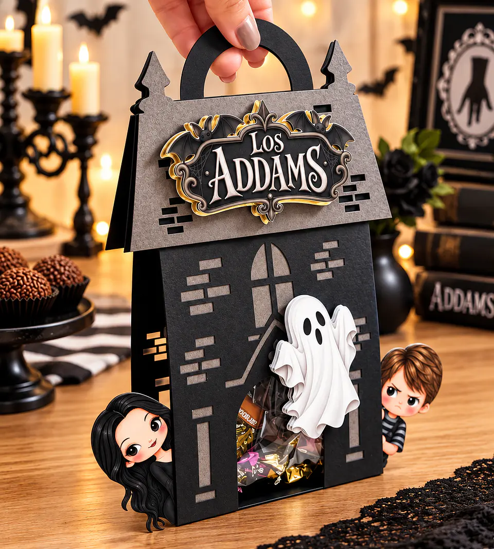 Arquivo de Corte Halloween Bolsa Casinha 2 1