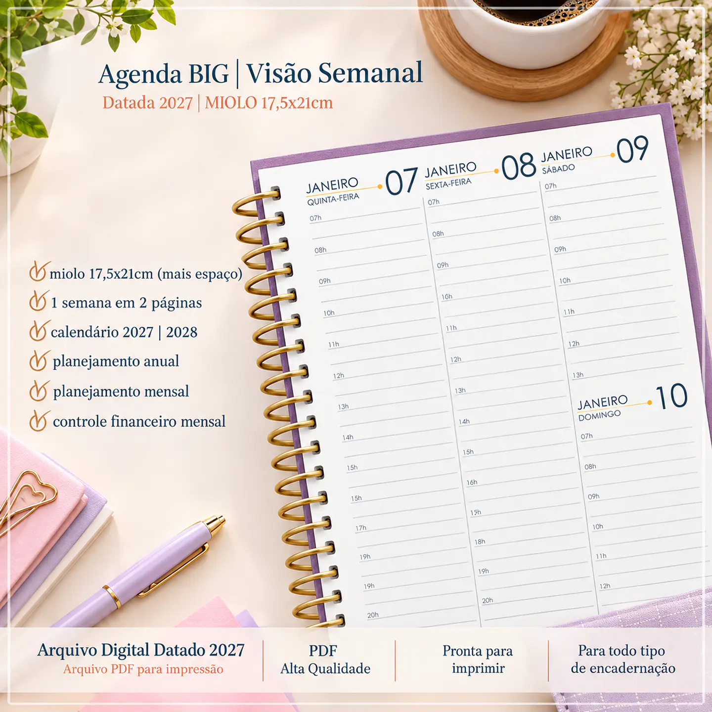 Encadernação - Agenda Big 2 1