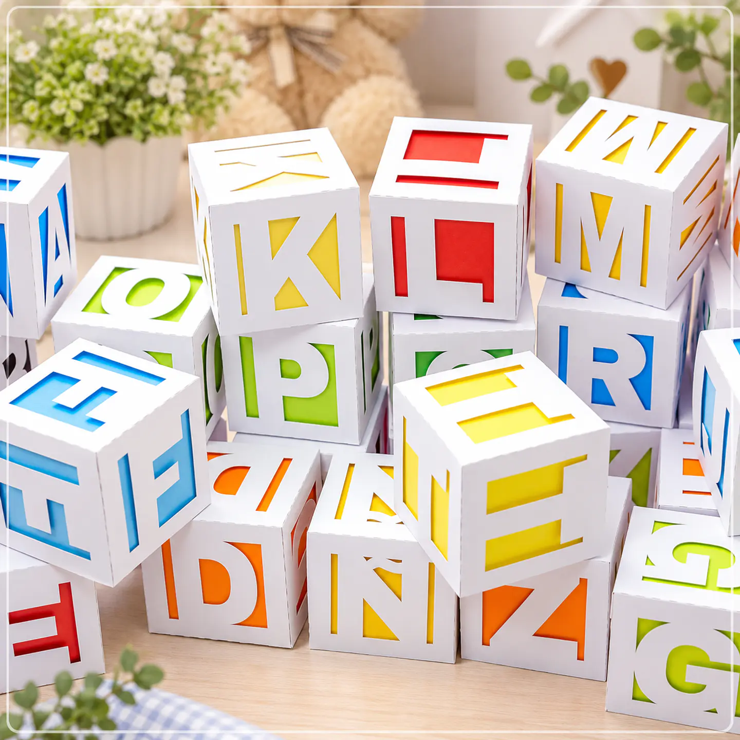 Arquivo de Corte Cx Cubo Alfabeto 3D 1 1