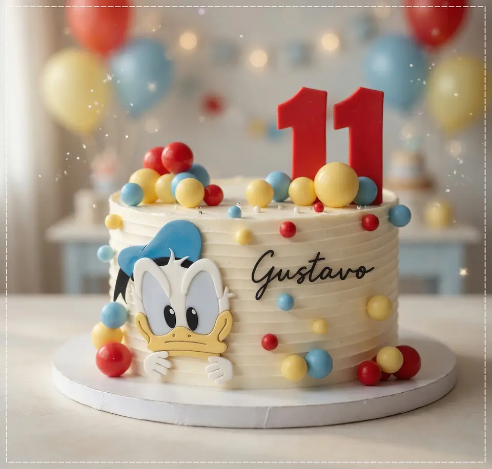 Arquivo de Corte Topo de Bolo Pato Donald 7 1