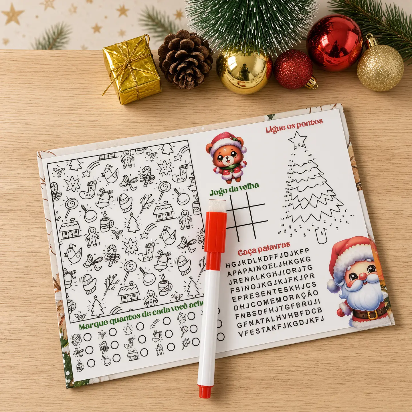 Arquivo de Corte Lousa de Atividades Natal 4 1