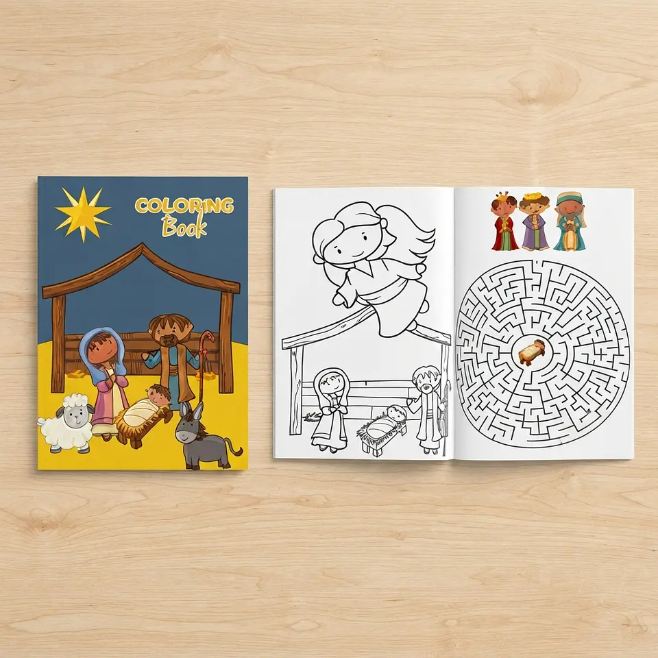 Arquivo de Corte Livros de Colorir Natal 36 1