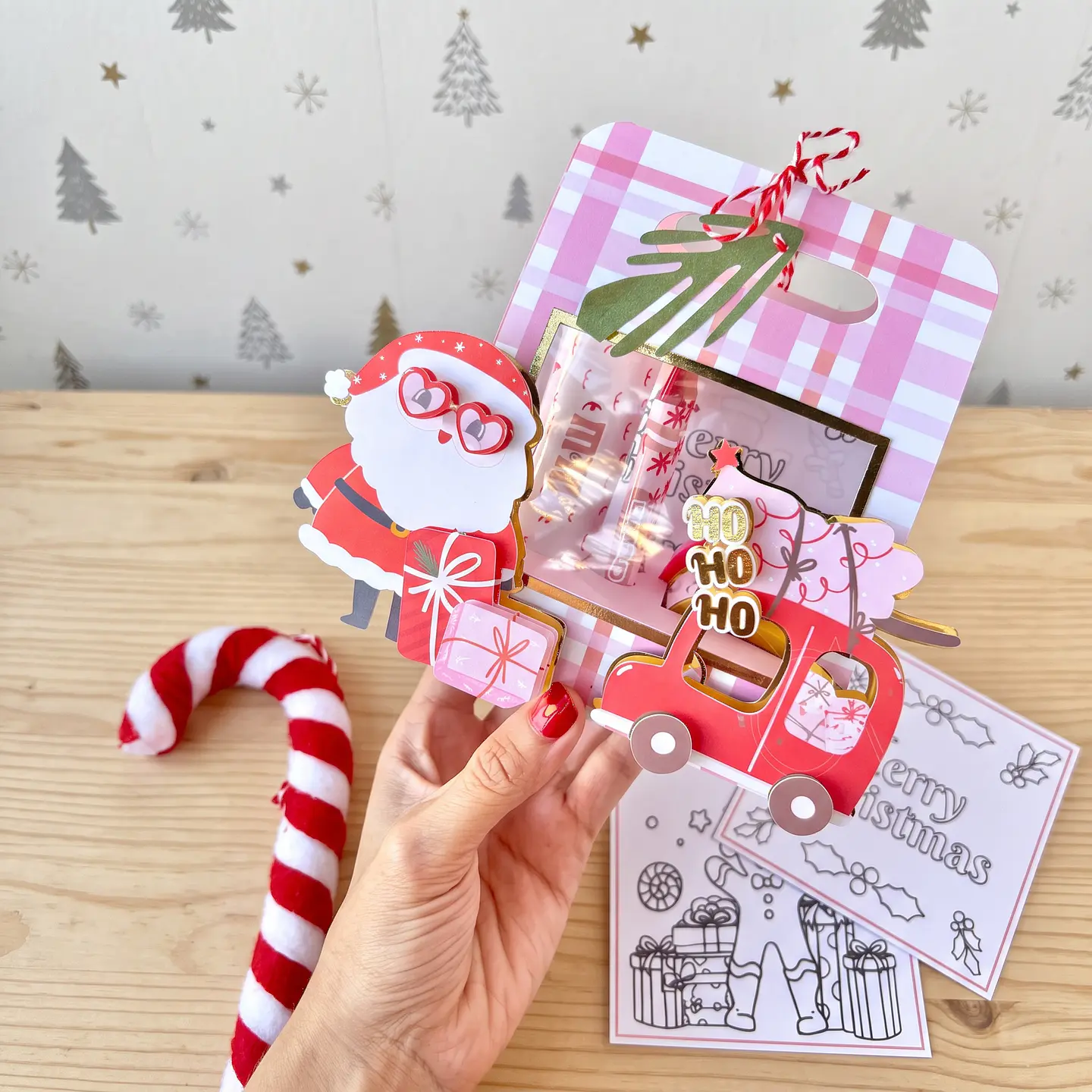 Arquivo de Corte Caixa Atividades Rosa Natal 1 1