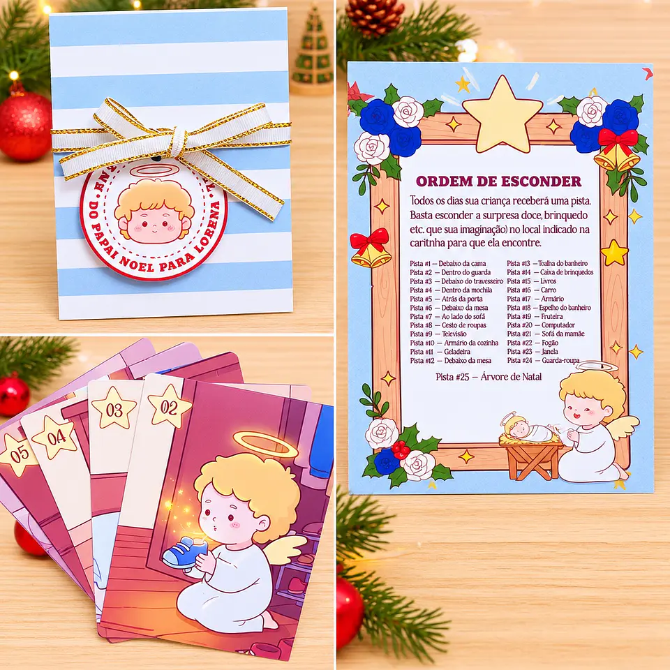 Arquivo de Corte Caça Presentes do Advento Anjo Gabriel Natal 5 1