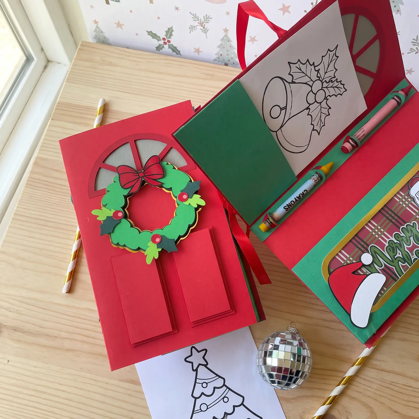 Arquivo de Corte Porta Desenhos de Colorir Natal 1 1