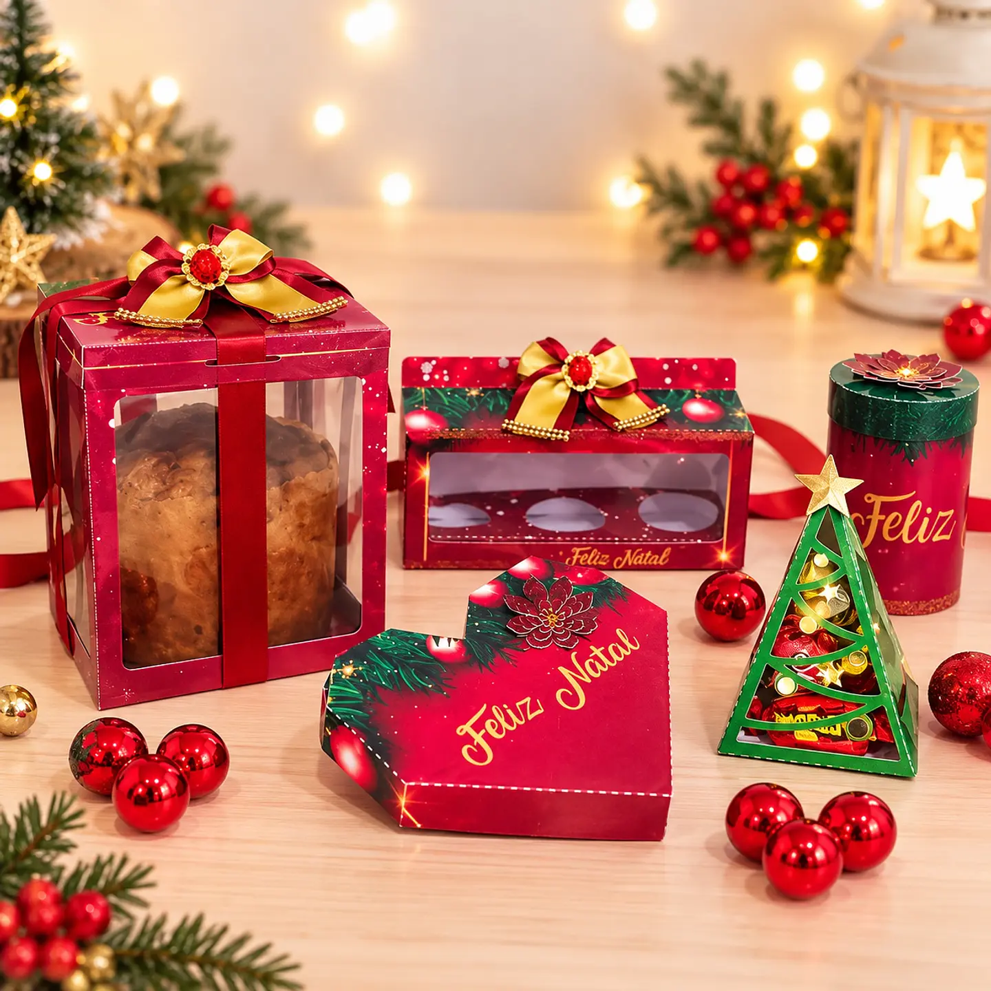 Arquivo de Corte Coleção Caixas Natal 1 1