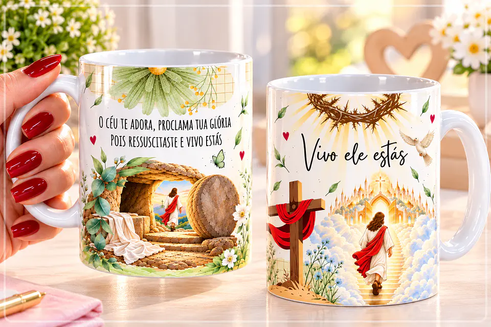 Sublimação - Caneca Vivo ele estás 1