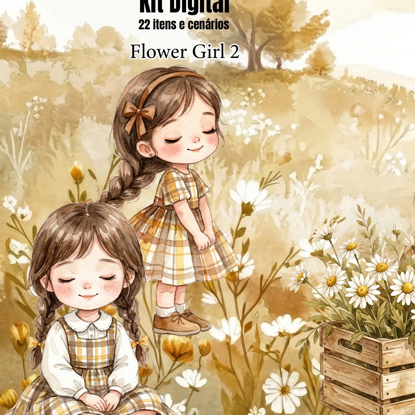 Kit Digital Flower Girl 266 1