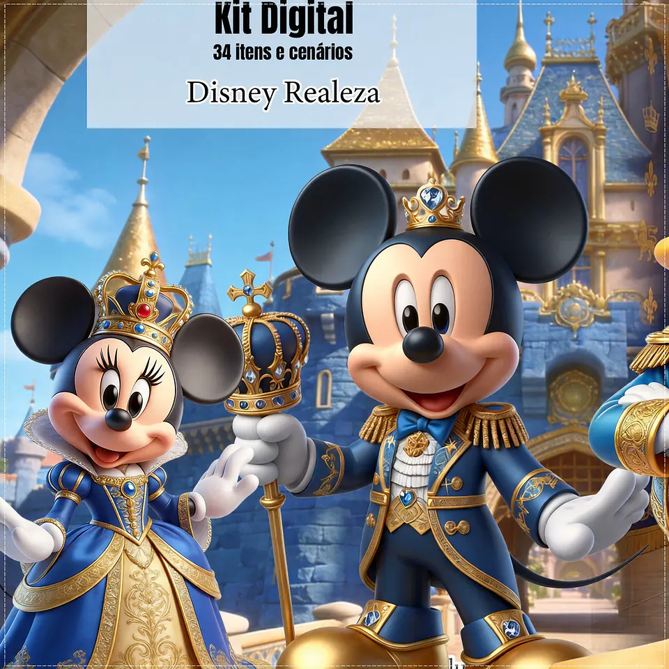 Kit Digital Disney Realeza Azul 265 1