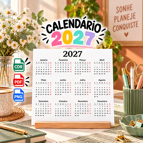 Arquivo de Corte Calendário 27 5
