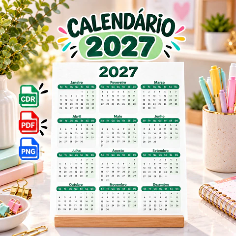 Arquivo de Corte Calendário 27 4
