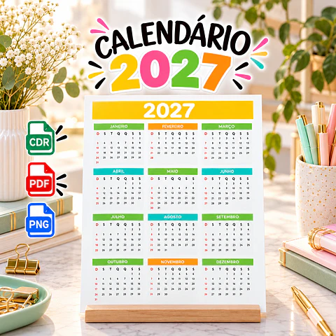 Arquivo de Corte Calendário 27 2