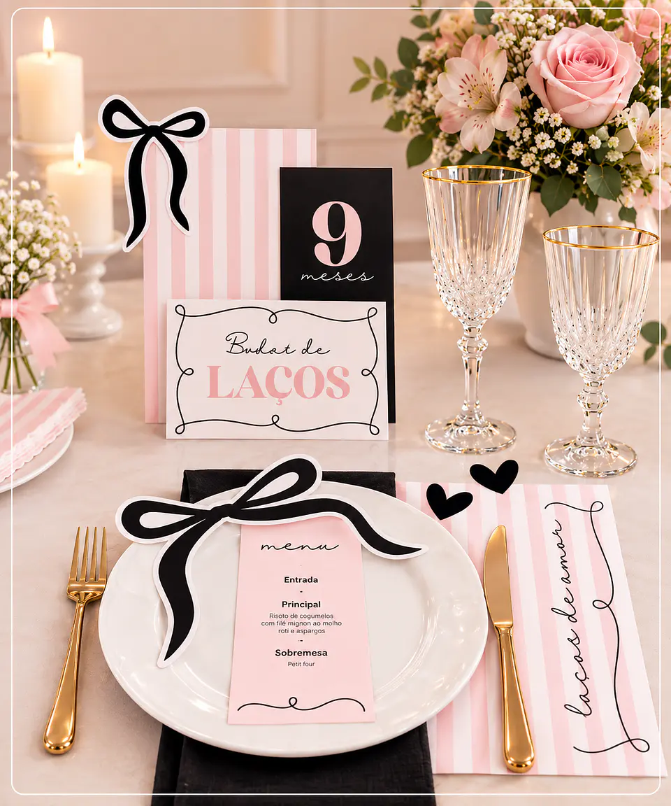 Arquivo de Corte Kit Bodas de Laços 9 Meses 11 1