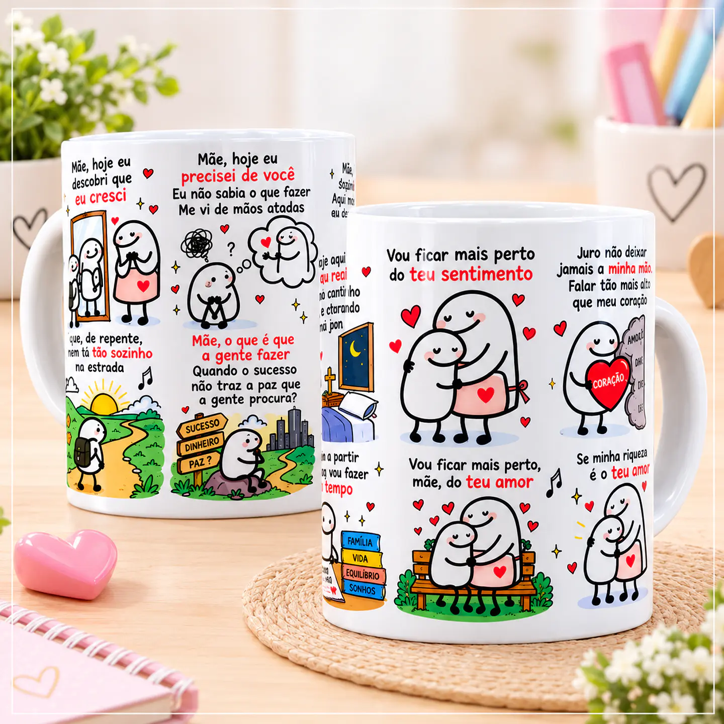 Sublimação - Caneca Mãe Hoje eu Percebi que Cresci 1