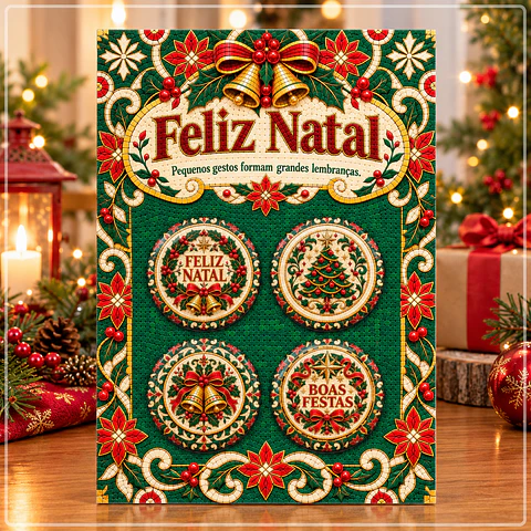 Arquivo de Corte Bottons Natal 13