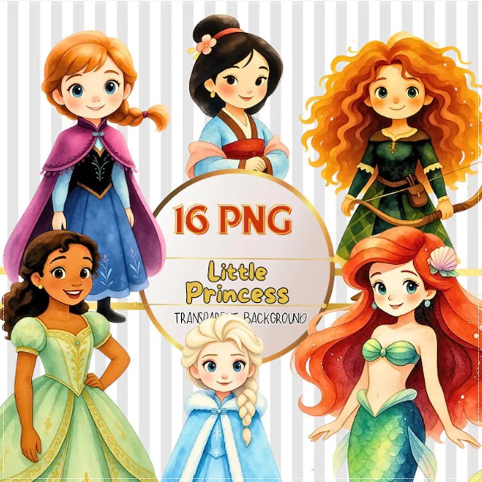 Kit Digital Princesas Disney Bebê 1 1