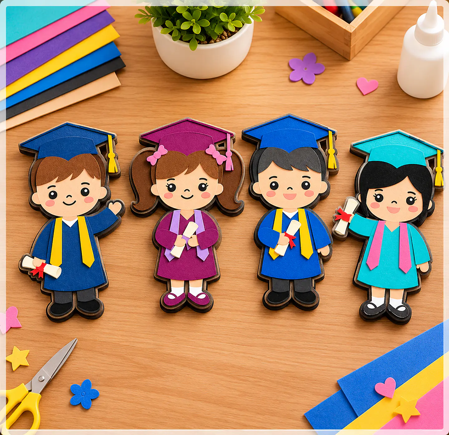 Arquivo de Corte Formatura Infantil em Camadas 1 1