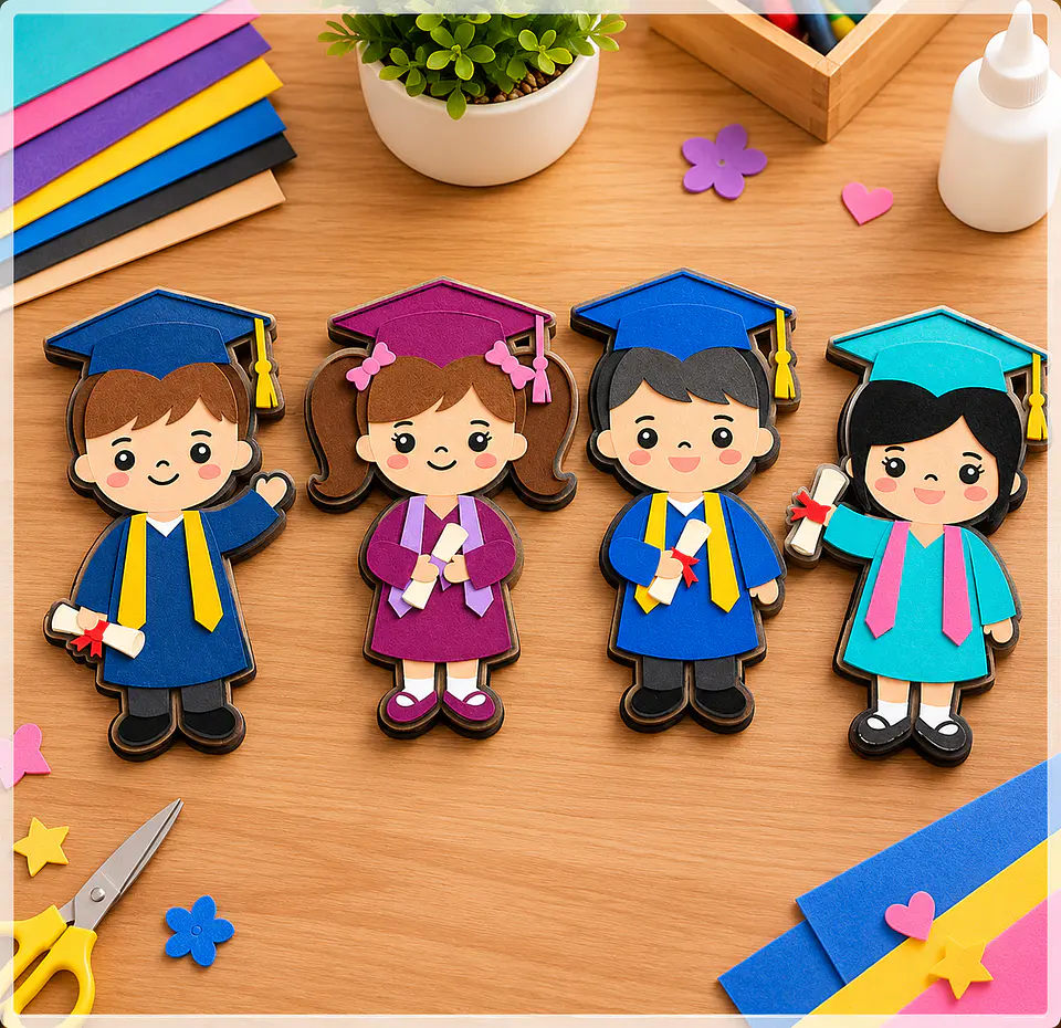 Arquivo de Corte Formatura Infantil em Camadas 1 1