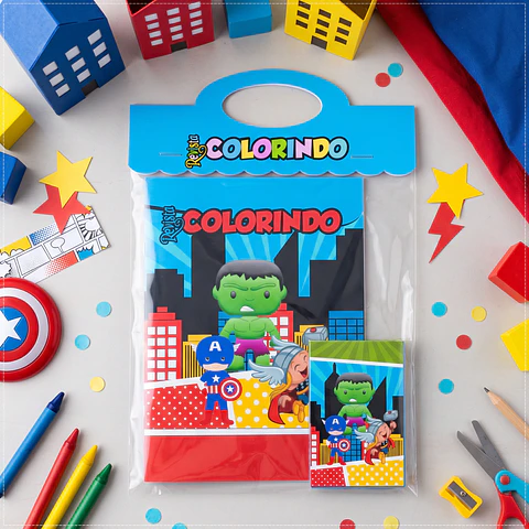 Arquivo de Corte Revistinha de Colorir Vingadores 48