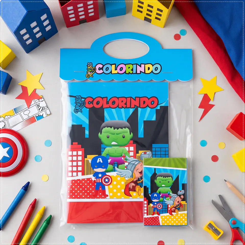Arquivo de Corte Revistinha de Colorir Vingadores 48 1