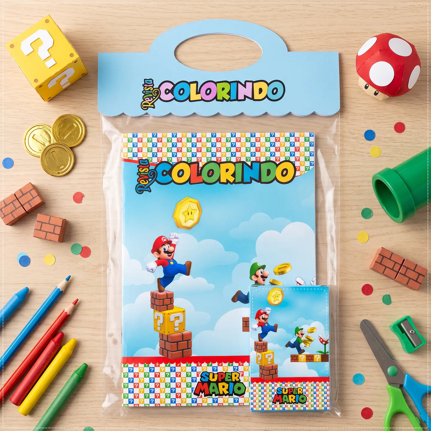 Arquivo de Corte Revistinha de Colorir Super Mario 43 1