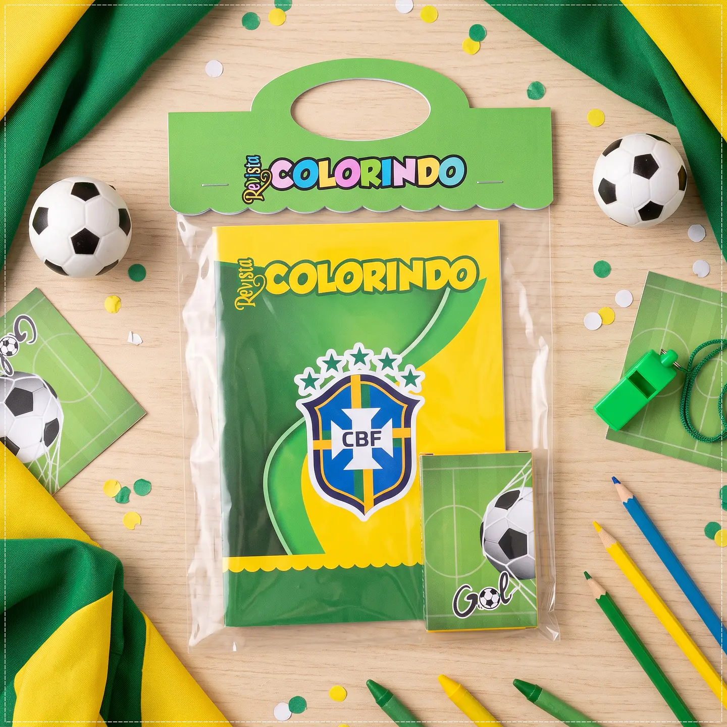 Arquivo de Corte Revistinha de Colorir Seleção Brasileita 41 1