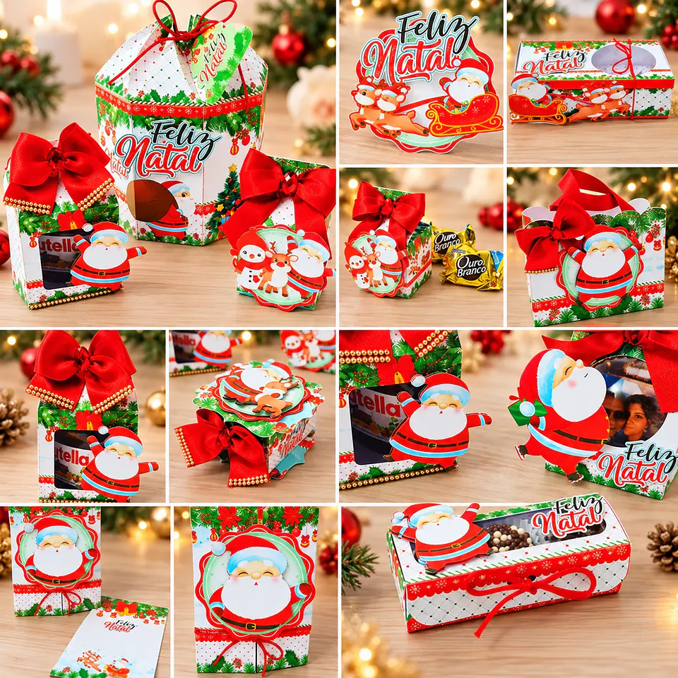 Arquivo de Corte Vermelho Papai Noel Natal 3 1