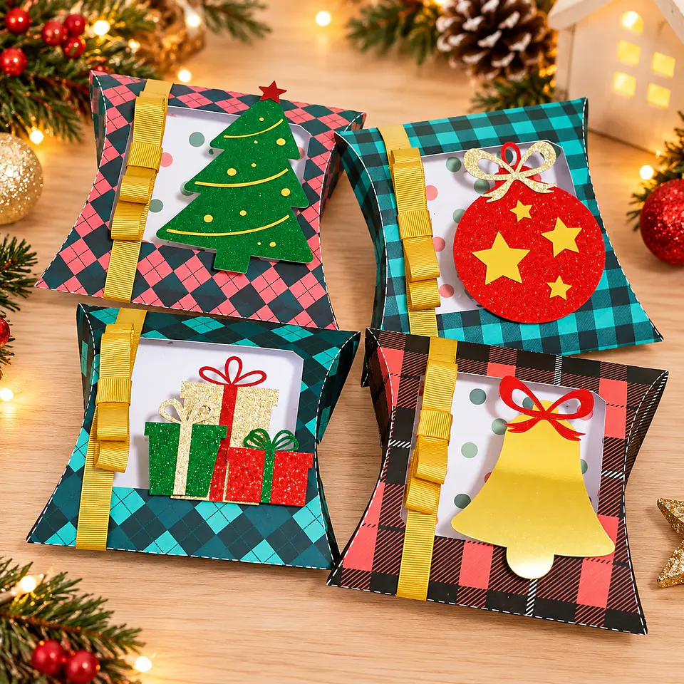 Arquivo de Corte Caixa Travesseiro Natal 3 1