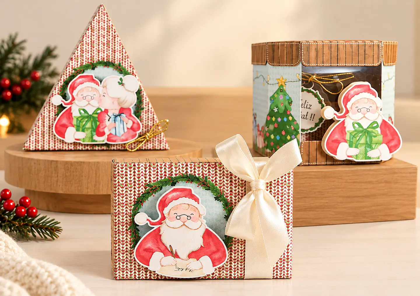 Arquivo de Corte Trio Printable de Natal 2 1