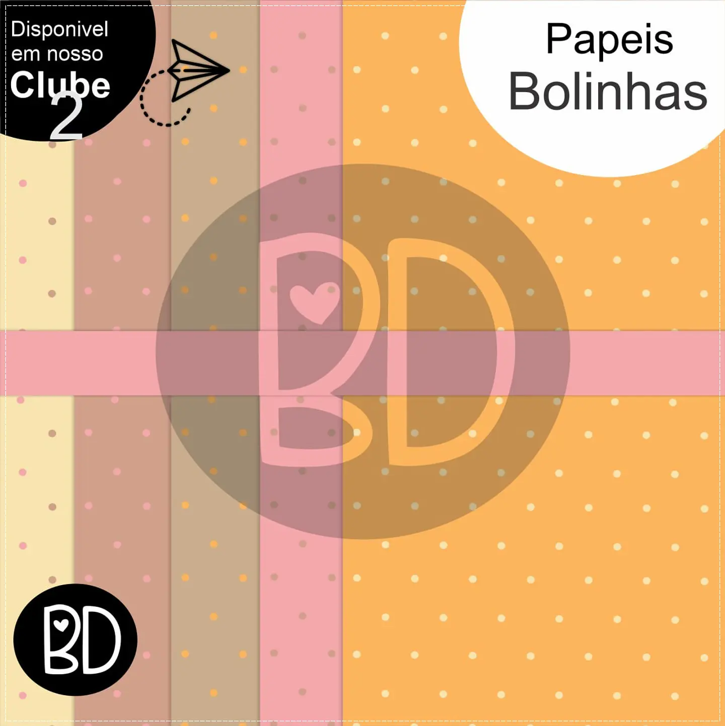 Kit Digital Poá Papéis Digitais Bolinhas 803 1