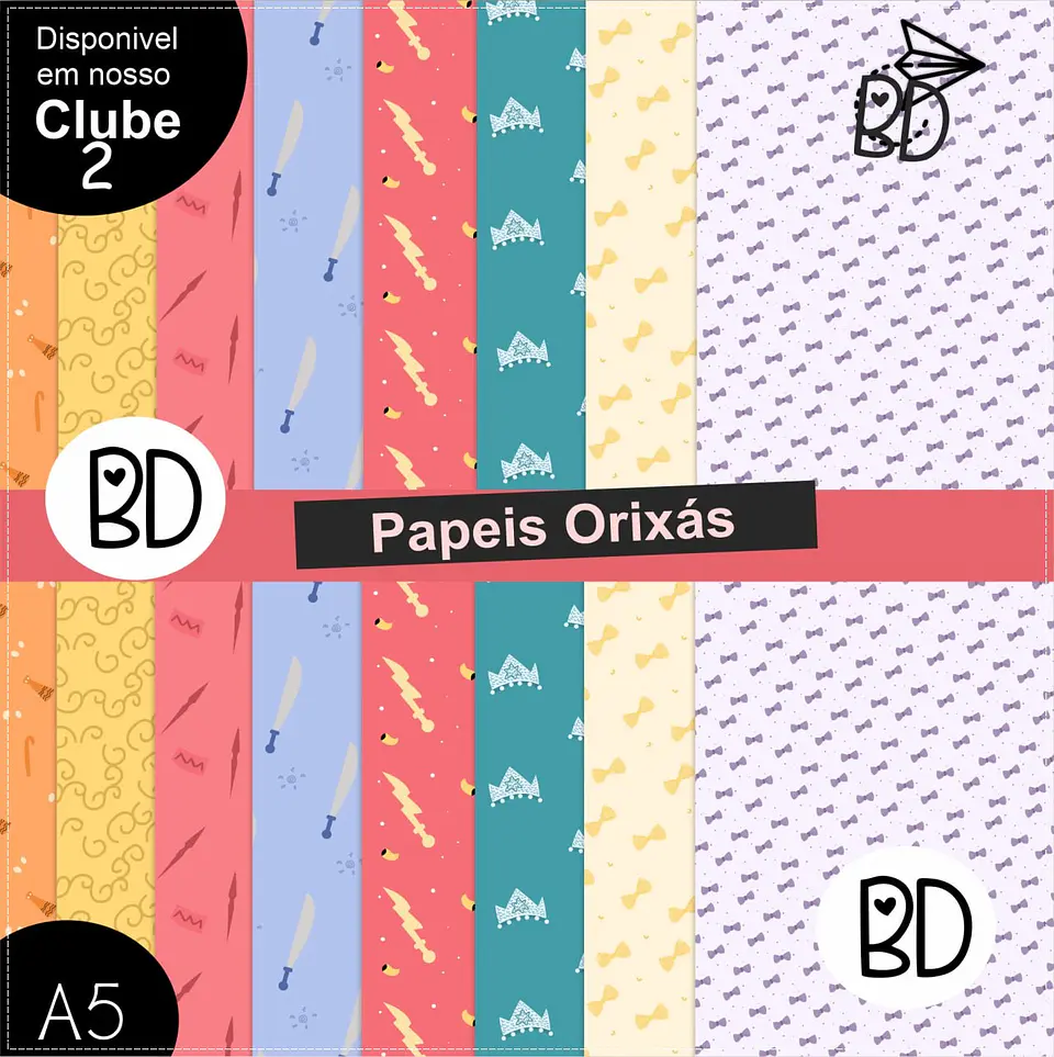 Kit Papéis Digitais Orixás 805 1