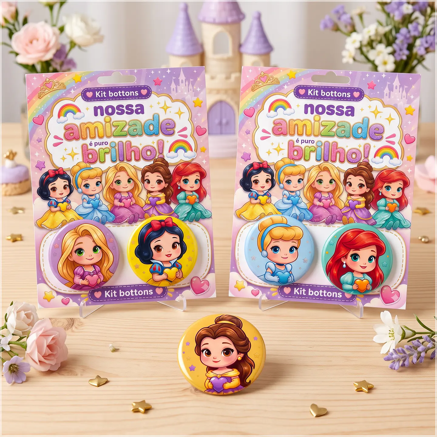 Arquivo e Corte Bottons Princesas Disney 69 1