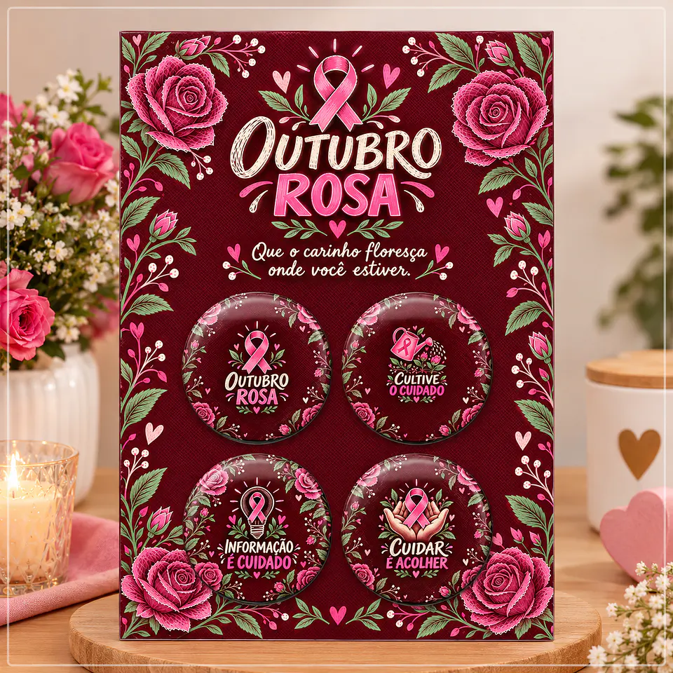 Arquivo de Corte Bottons Outubro Rosa 15 1