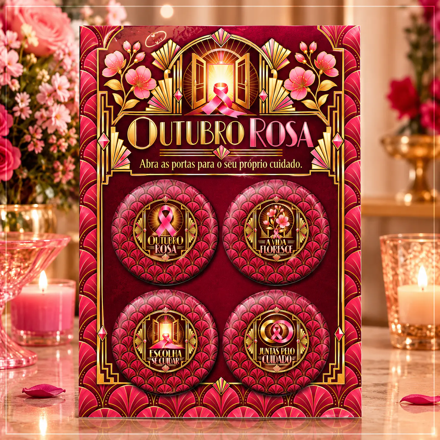 Arquivo de Corte Bottons Outubro Rosa 13 1