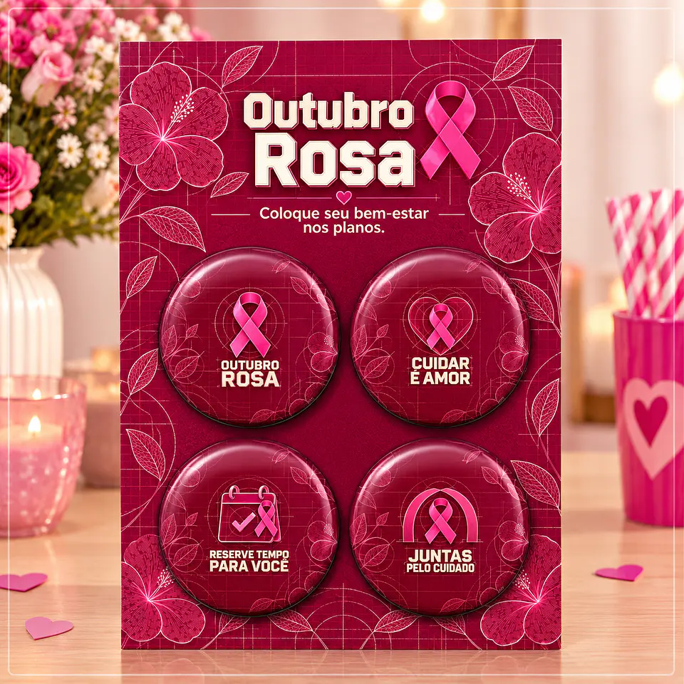 Arquivo de Corte Bottons Outubro Rosa 11 1