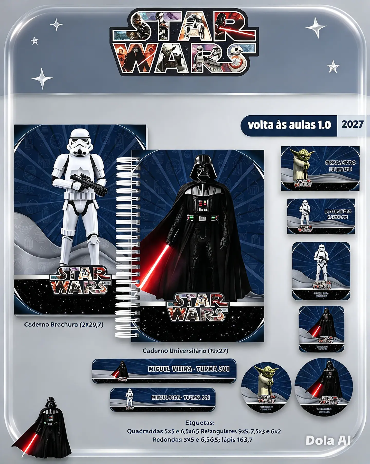 Encadernação - Coleção Escolar Star Wars 1