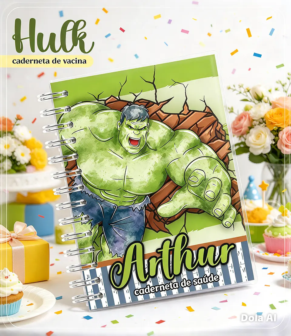 Encadernação - Caderneta Hulk 1
