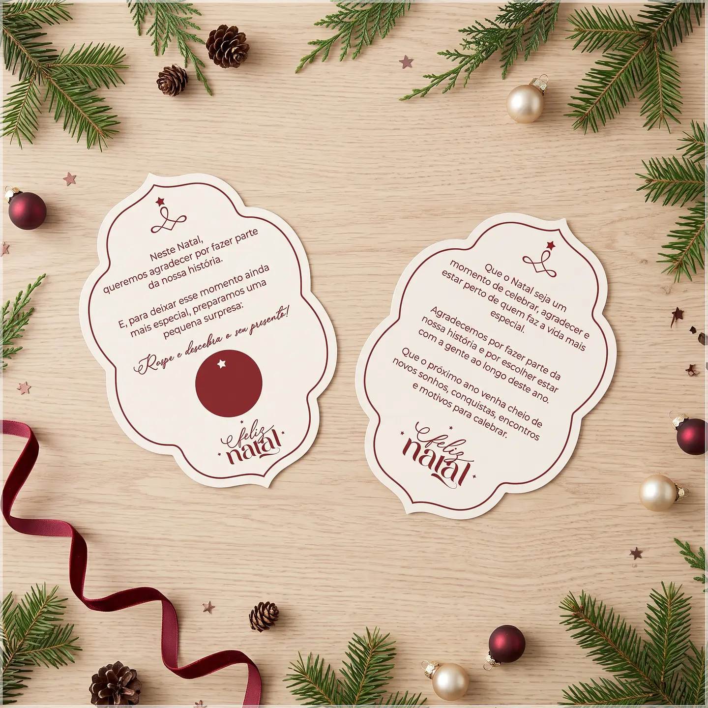 Arquivo de Corte Cartão Formato Especial Natal 5 1