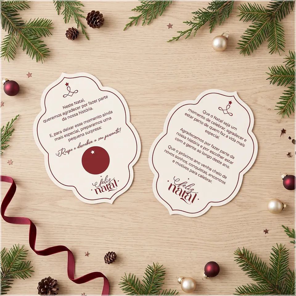 Arquivo de Corte Cartão Formato Especial Natal 5 1