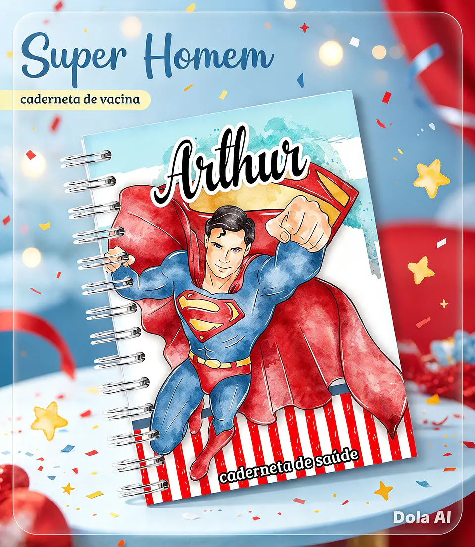 Encadernação - Caderneta Super Man 1