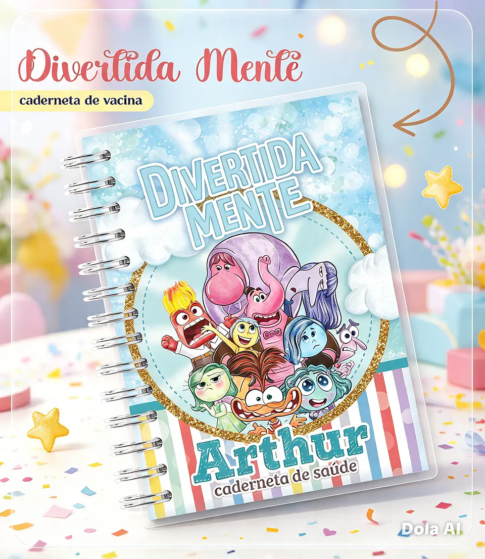 Encadernação - Caderneta Divertidamente 1